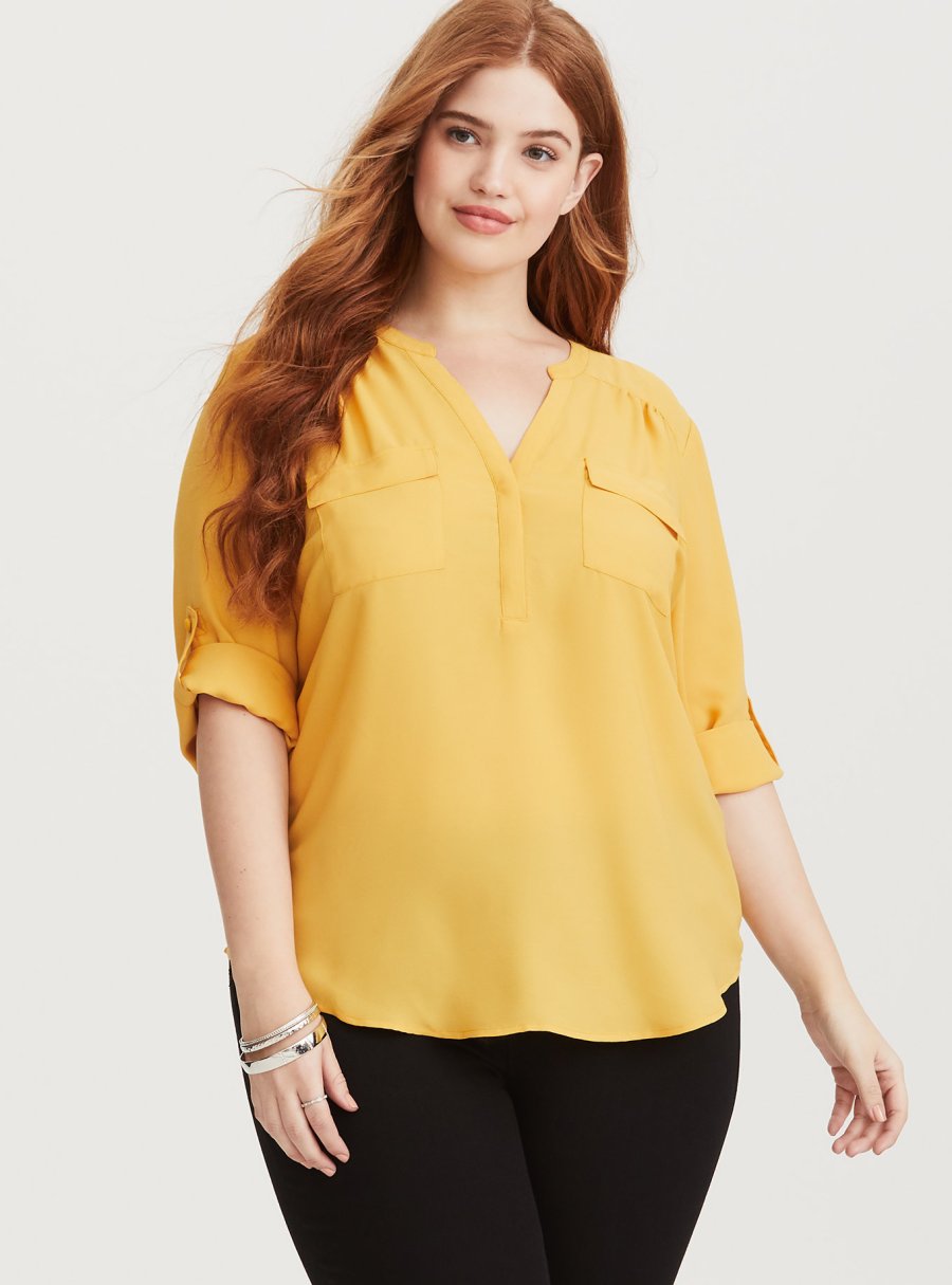 Harper-Yellow-Chiffon-Pullover-Blouse-Torrid